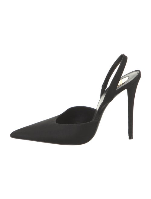 Saint Laurent Canvas Slingback Pumps