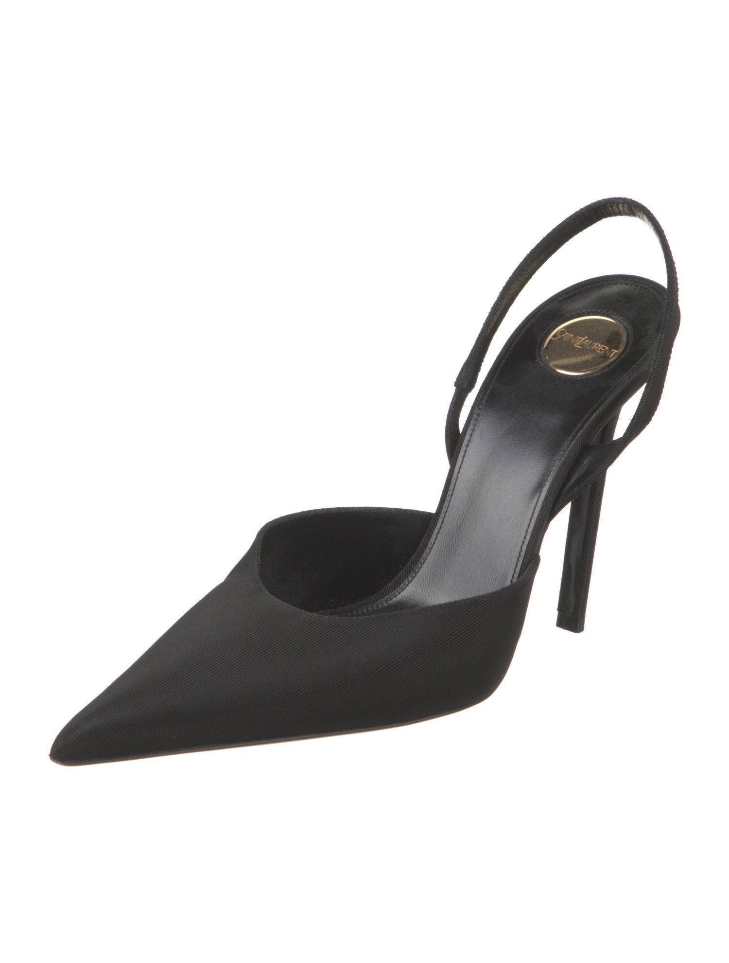 Saint Laurent Canvas Slingback Pumps