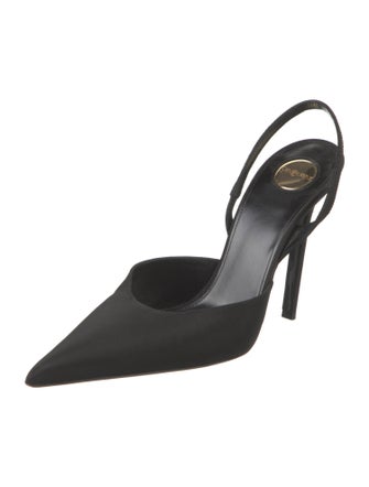 Saint Laurent Canvas Slingback Pumps