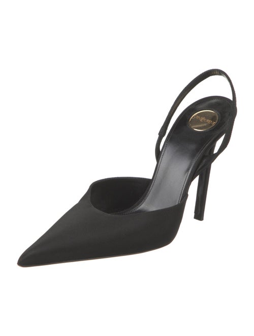 Saint Laurent Canvas Slingback Pumps