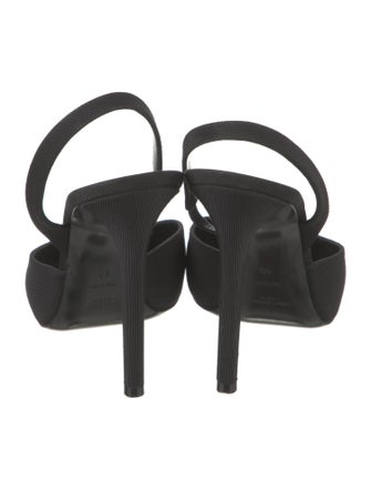 Saint Laurent Canvas Slingback Pumps