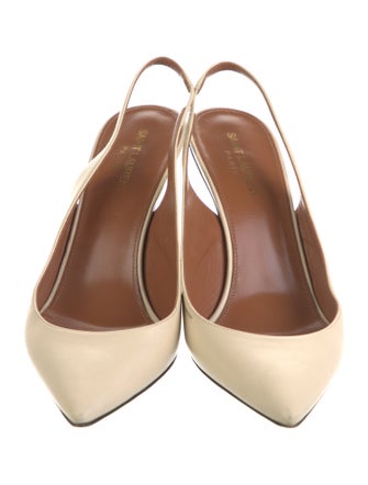 Saint Laurent Leather Slingback Pumps