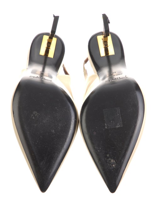 Saint Laurent Leather Slingback Pumps