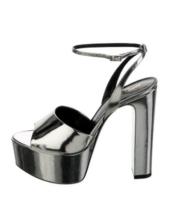 Saint Laurent Patent Leather Sandals