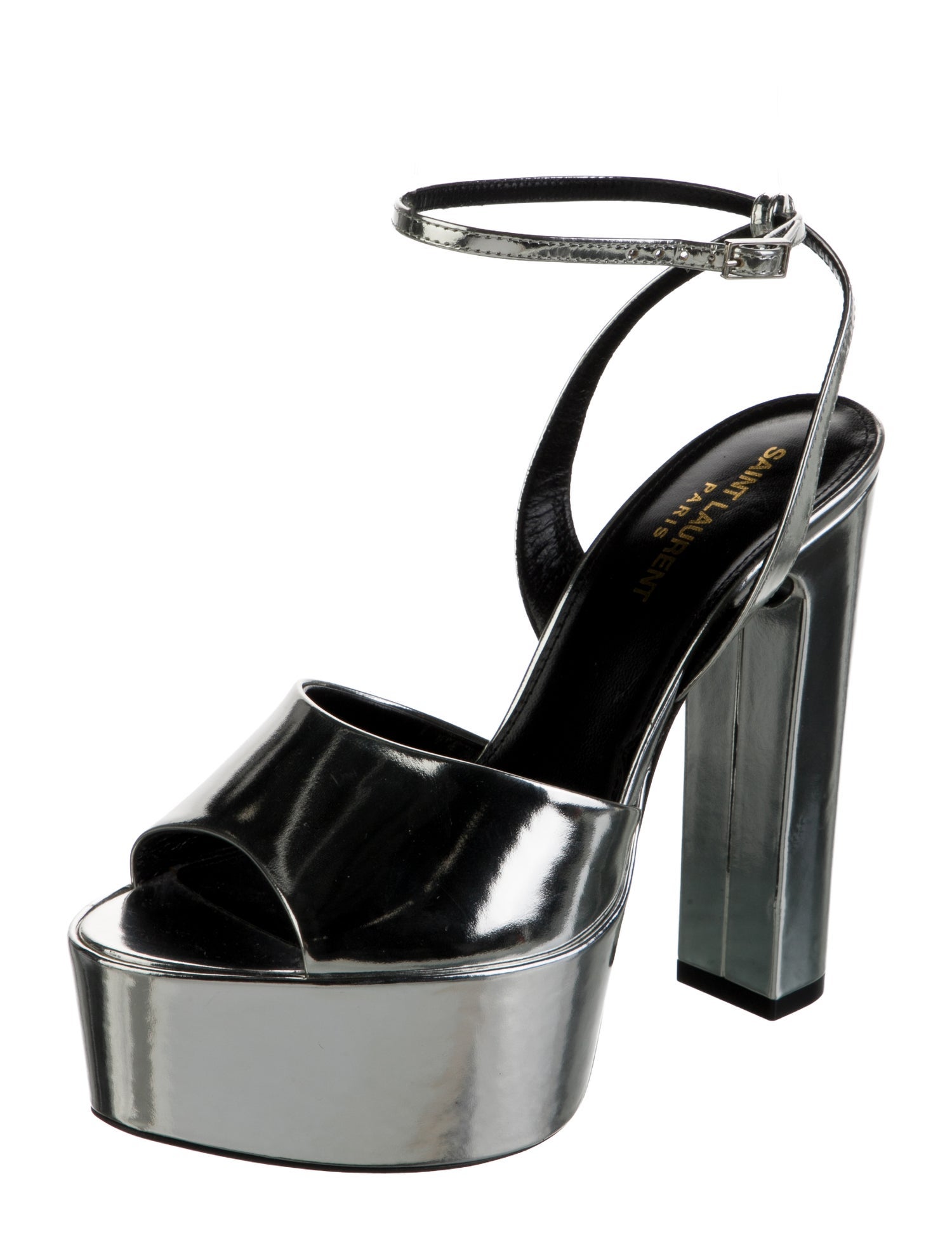 Saint Laurent Patent Leather Sandals