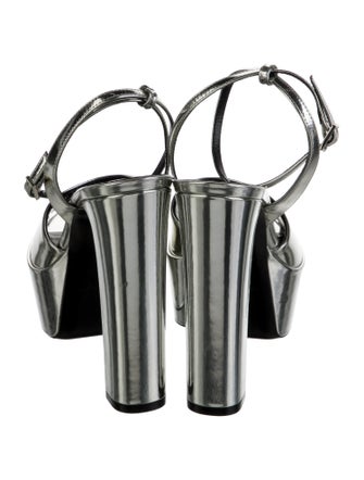 Saint Laurent Patent Leather Sandals