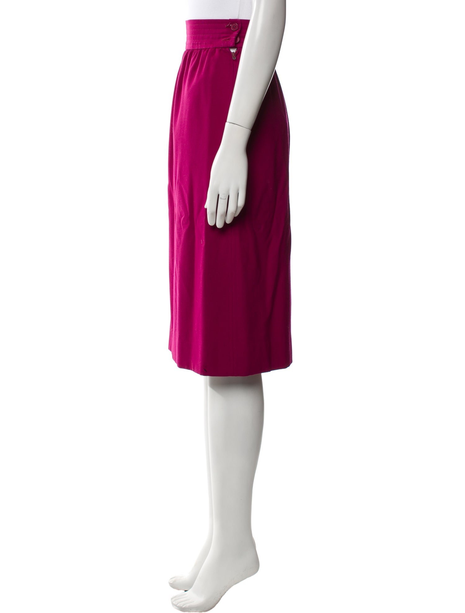 Yves Saint Laurent Rive Gauche Vintage Knee-Length Skirt