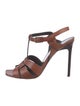Saint Laurent Leather T-Strap Sandals