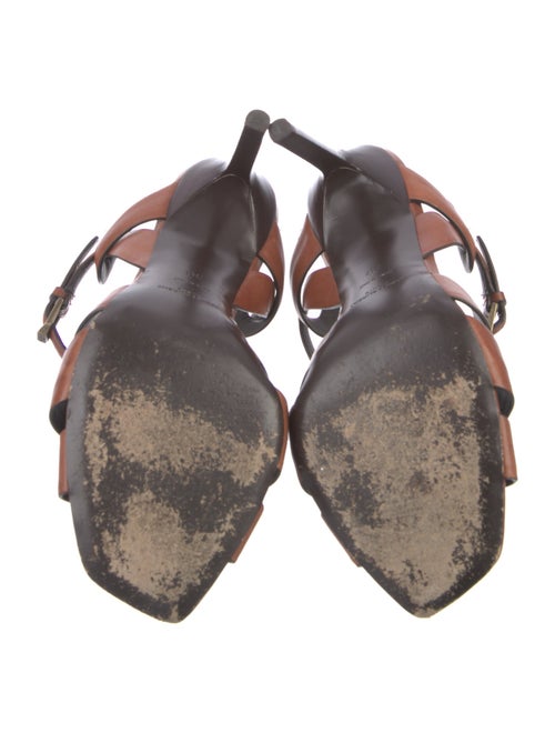Saint Laurent Leather T-Strap Sandals