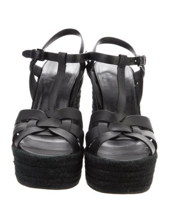 Saint Laurent Leather Espadrilles