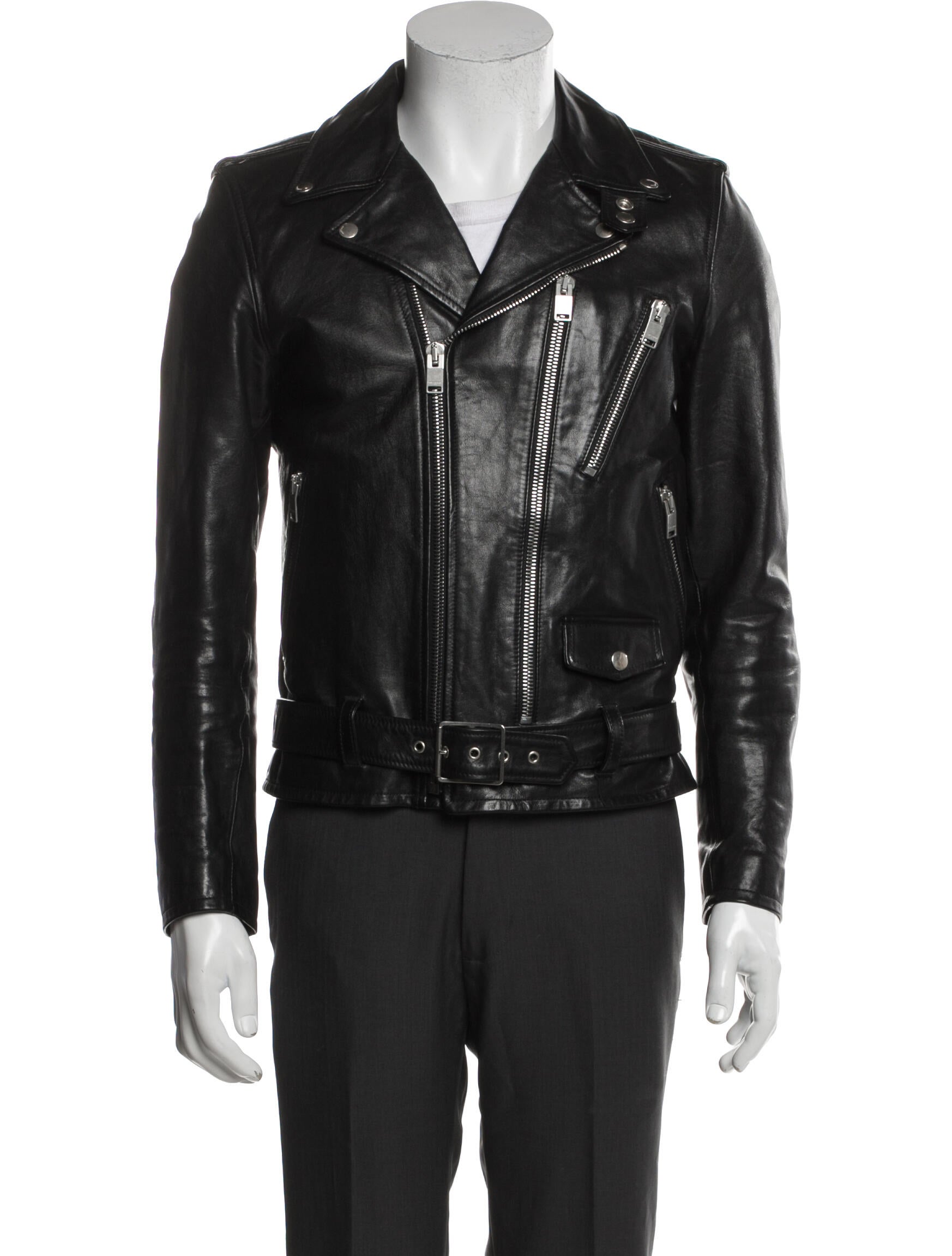 Saint Laurent 2016 Calf Leather Moto Jacket
