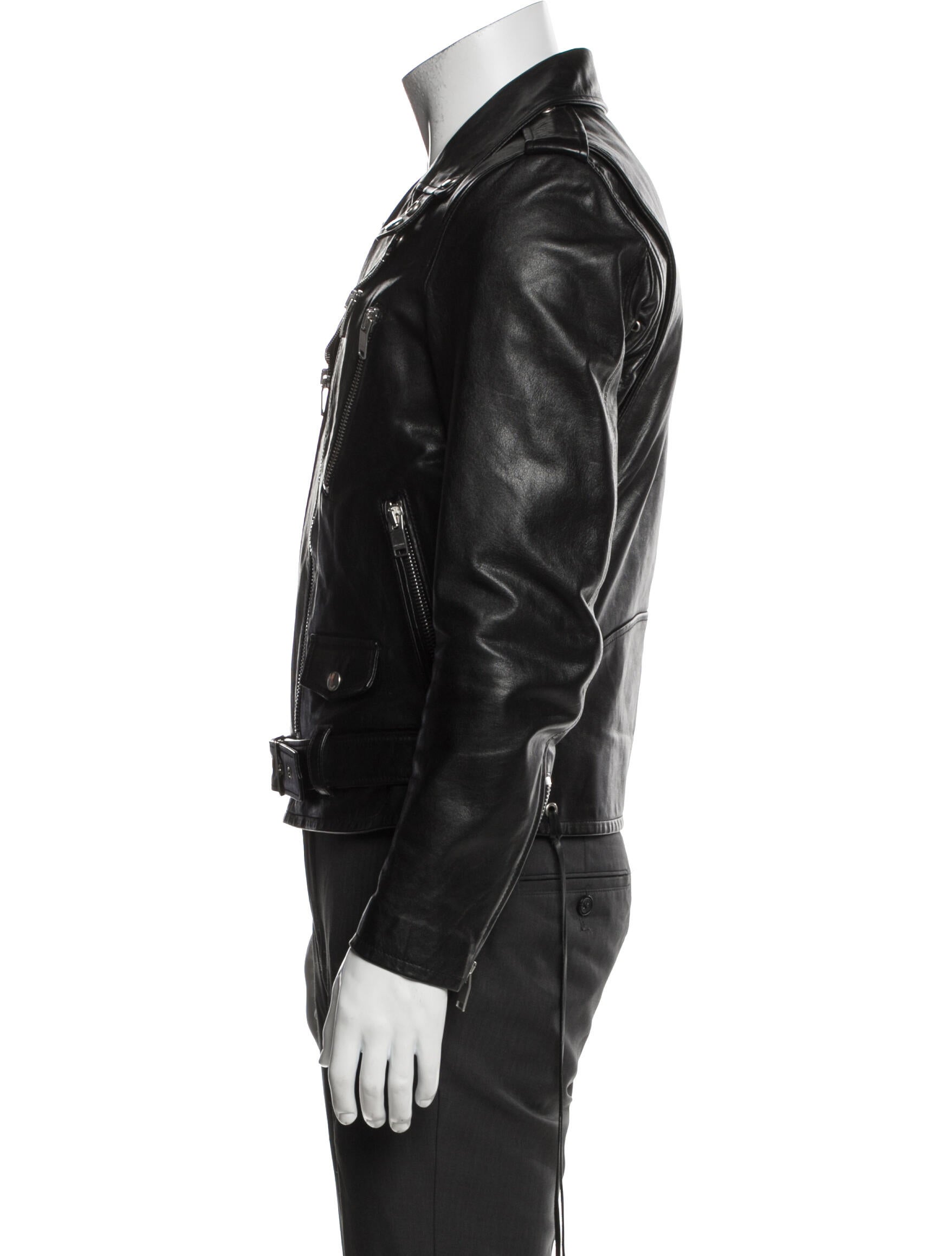 Saint Laurent 2016 Calf Leather Moto Jacket