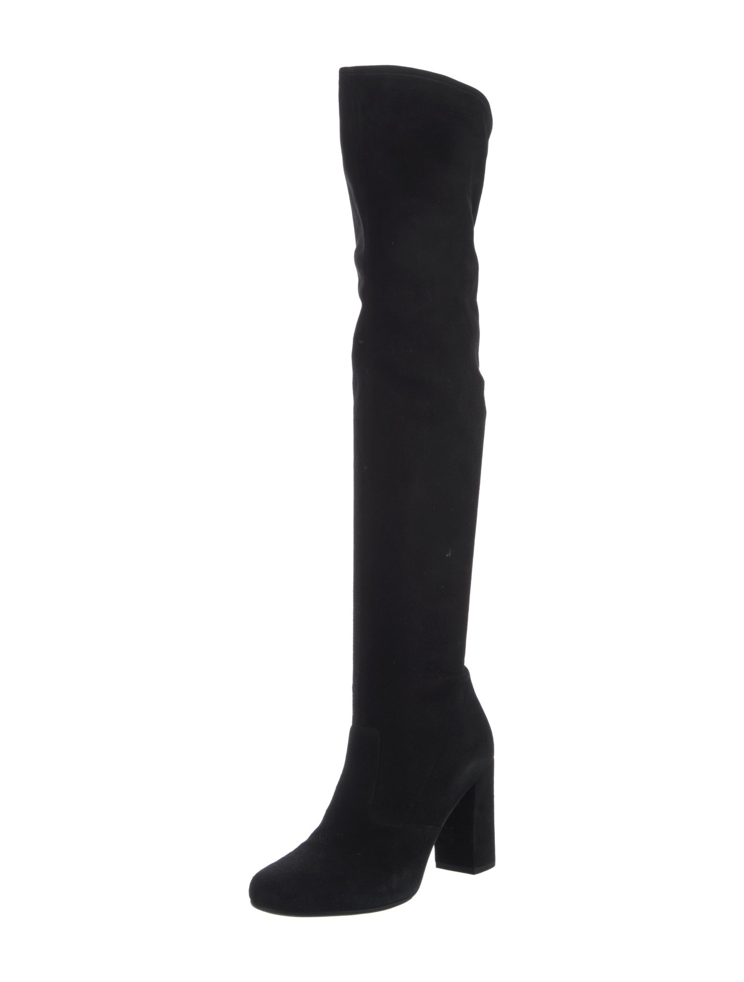 Saint Laurent Velvet Boots