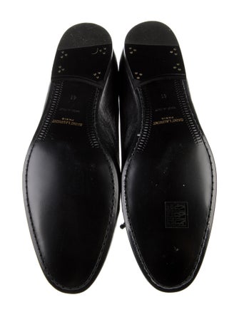 Saint Laurent Roxy 10 Leather Dress Loafers