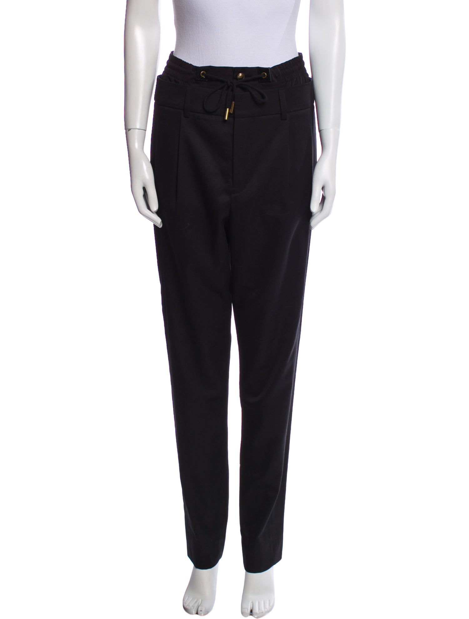 Saint Laurent Virgin Wool Straight Leg Pants