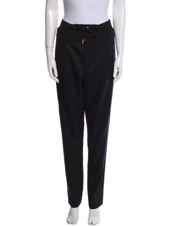 Saint Laurent Virgin Wool Straight Leg Pants