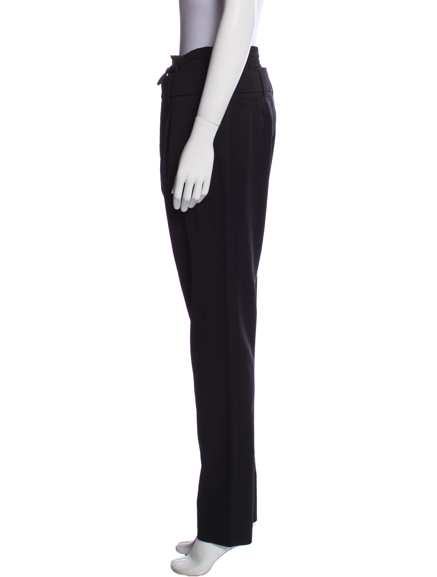 Saint Laurent Virgin Wool Straight Leg Pants