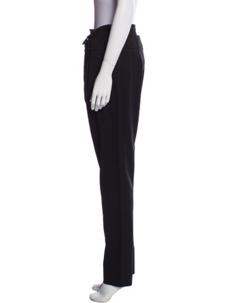 Saint Laurent Virgin Wool Straight Leg Pants