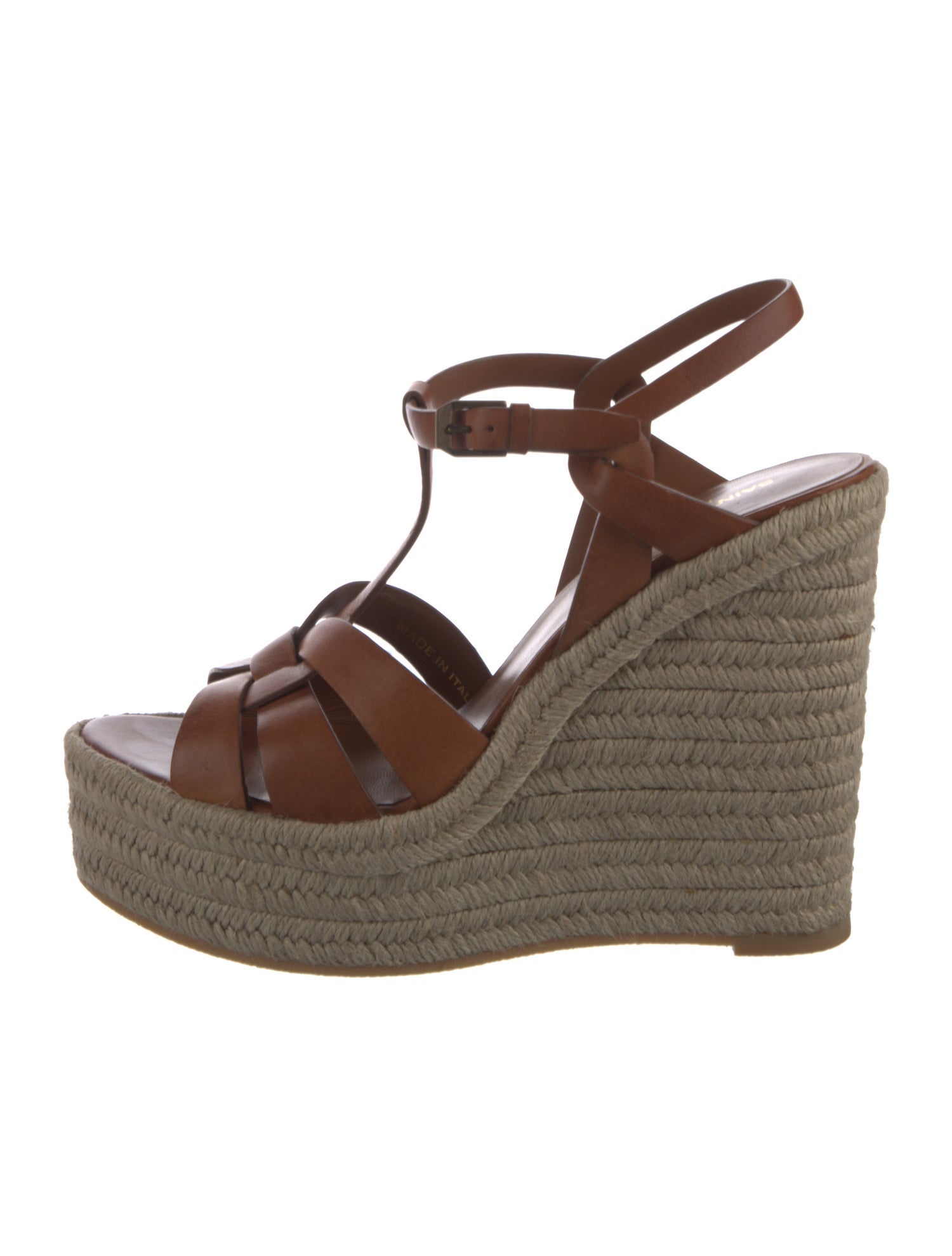 Saint Laurent Leather Espadrilles