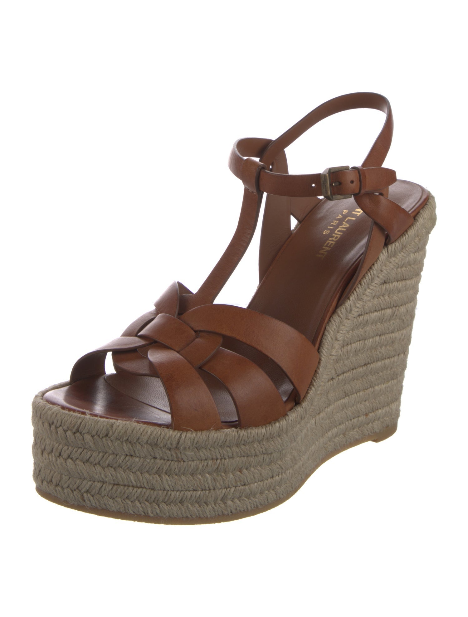 Saint Laurent Leather Espadrilles