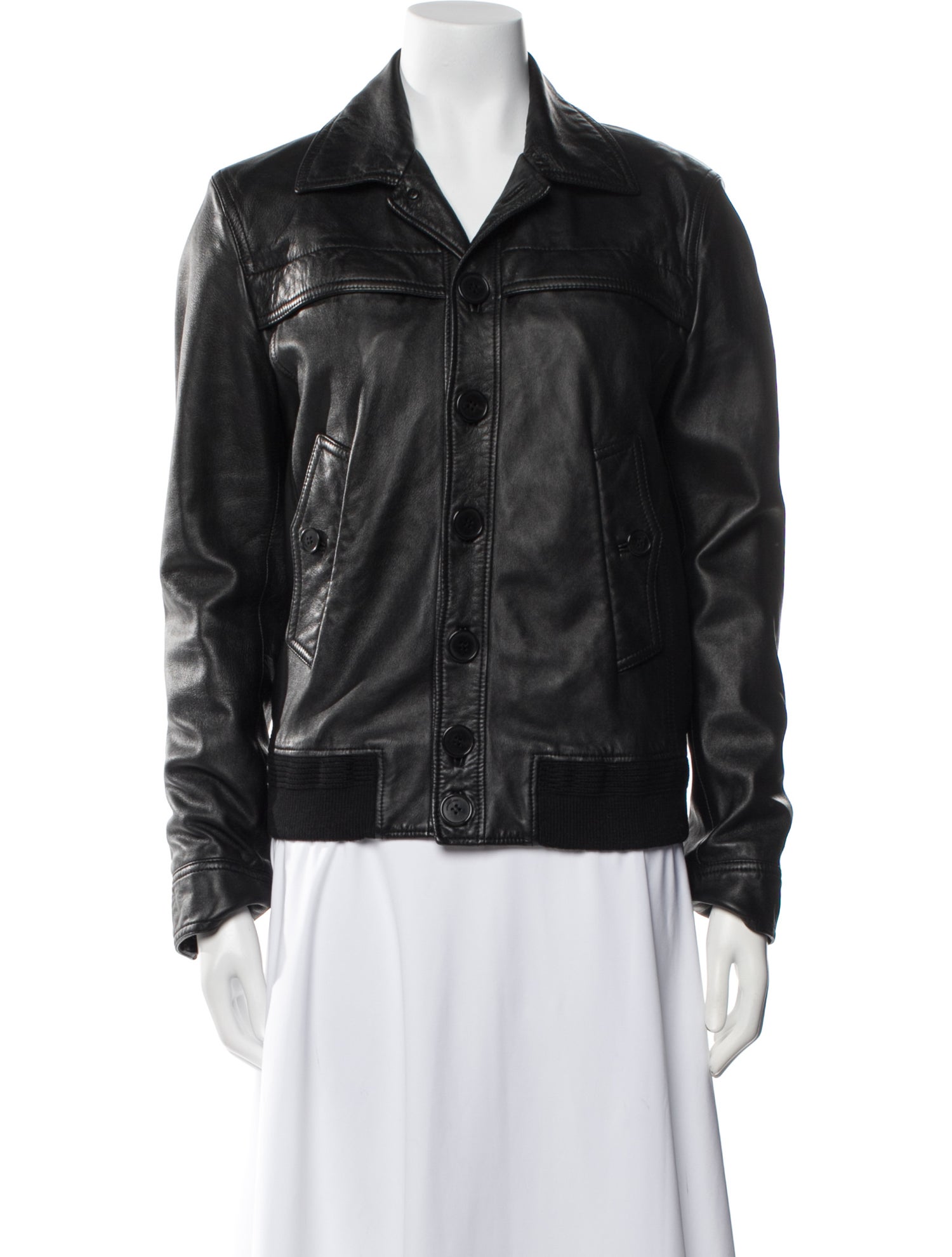 Saint Laurent Lambskin Bomber Jacket