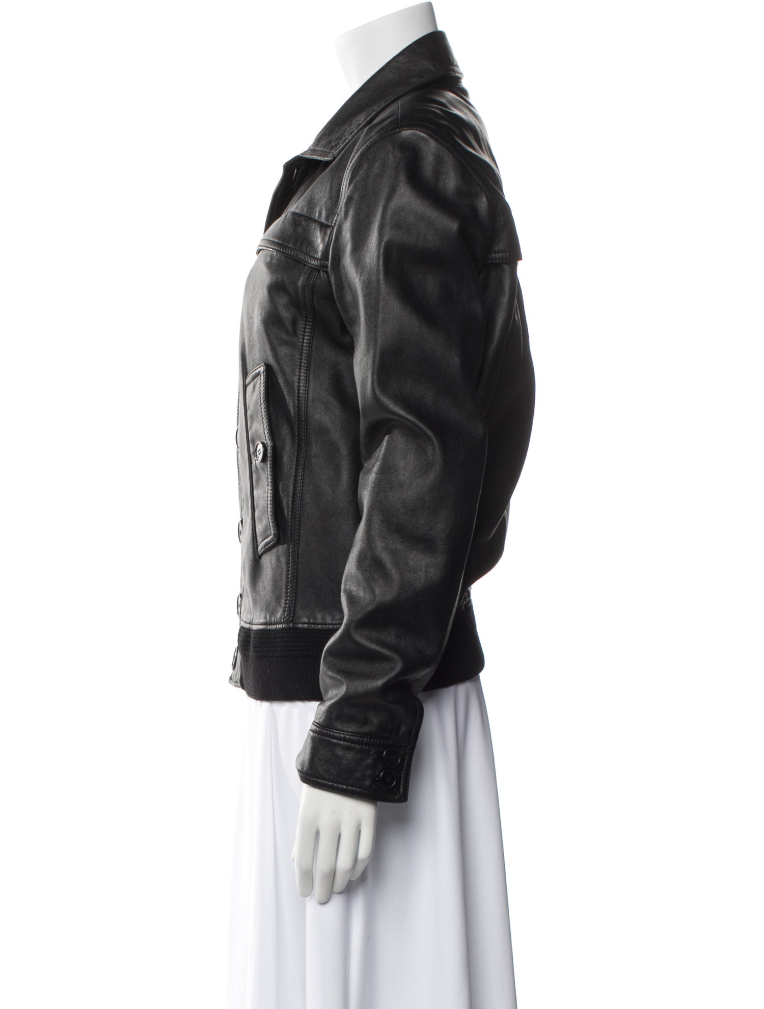 Saint Laurent Lambskin Bomber Jacket