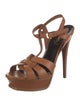 Saint Laurent Leather T-Strap Pumps