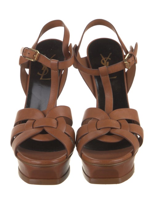 Saint Laurent Leather T-Strap Pumps