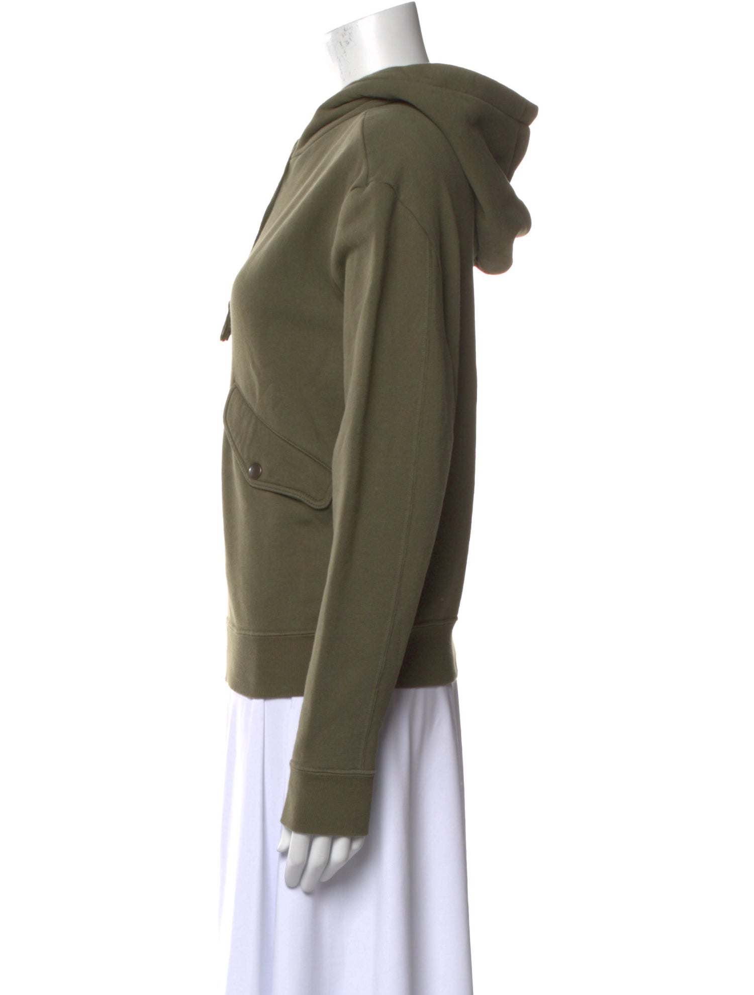 Saint Laurent V-Neck Long Sleeve Sweatshirt