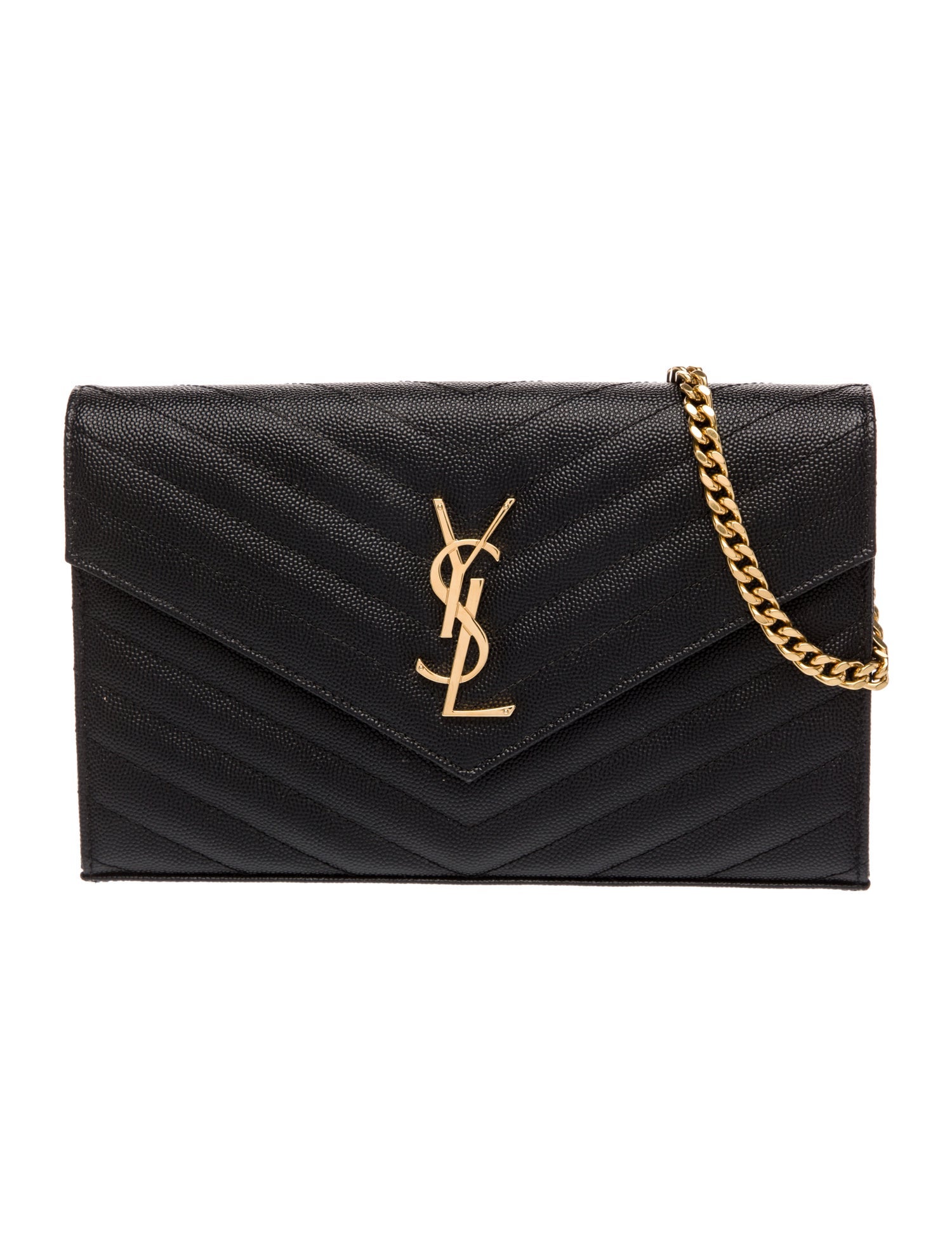 Saint Laurent Leather Cassandre 2024