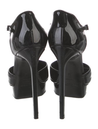 Saint Laurent Patent Leather T-Strap Pumps