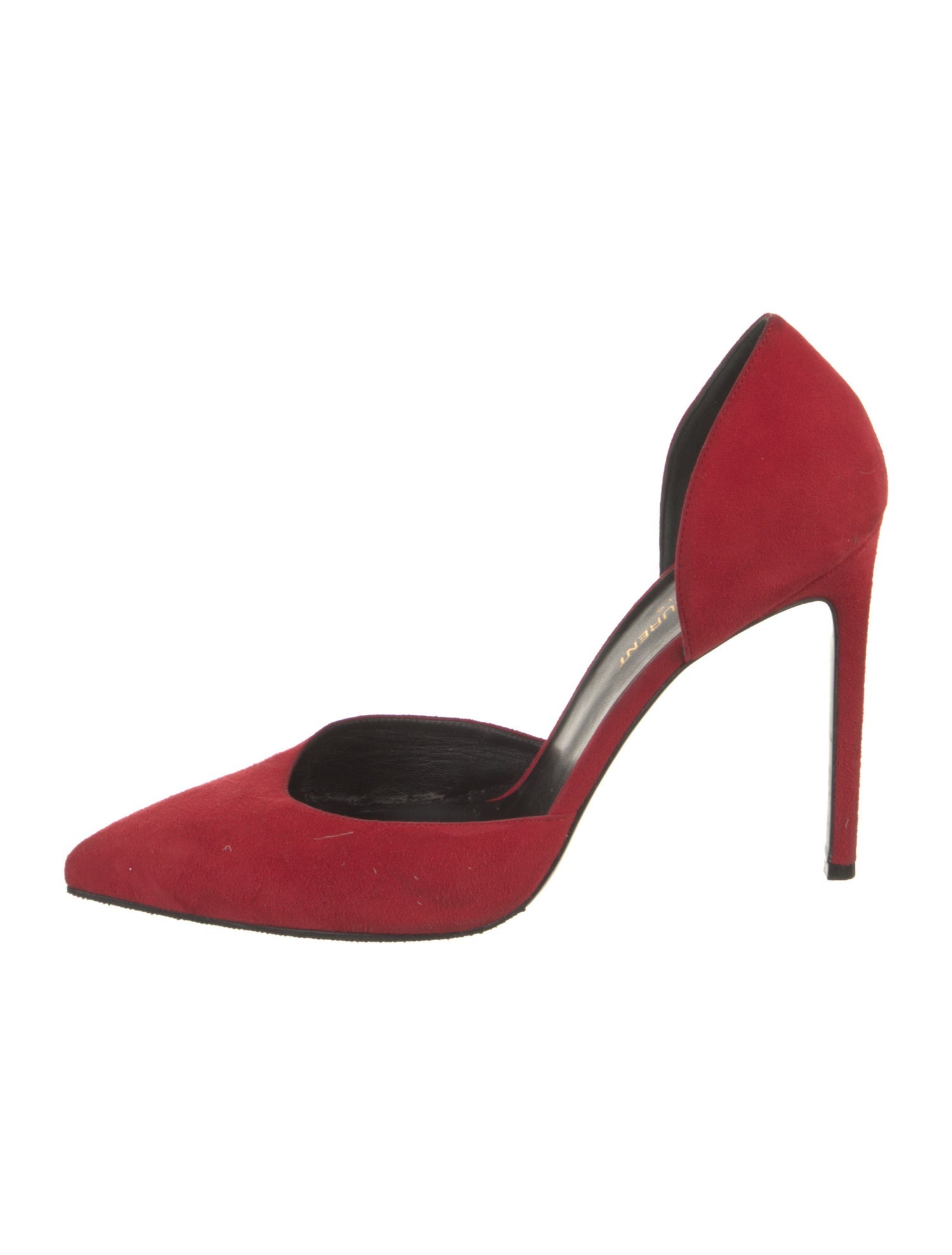 Saint Laurent Suede D'Orsay Pumps