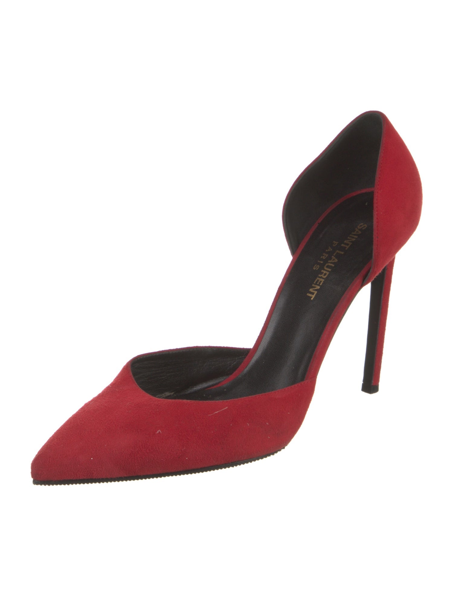Saint Laurent Suede D'Orsay Pumps