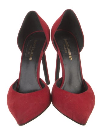 Saint Laurent Suede D'Orsay Pumps