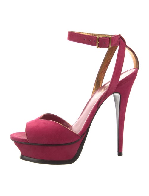 Saint Laurent Suede D'Orsay Pumps