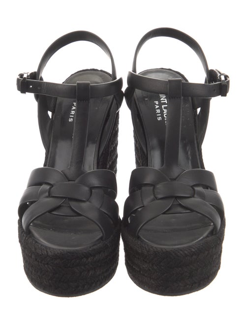 Saint Laurent Leather T-Strap Sandals