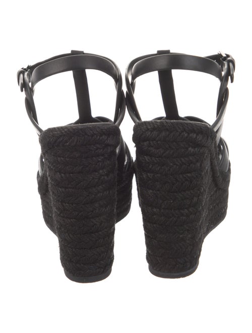 Saint Laurent Leather T-Strap Sandals