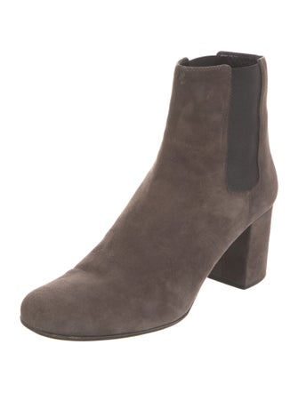 Saint Laurent Suede Chelsea Boots
