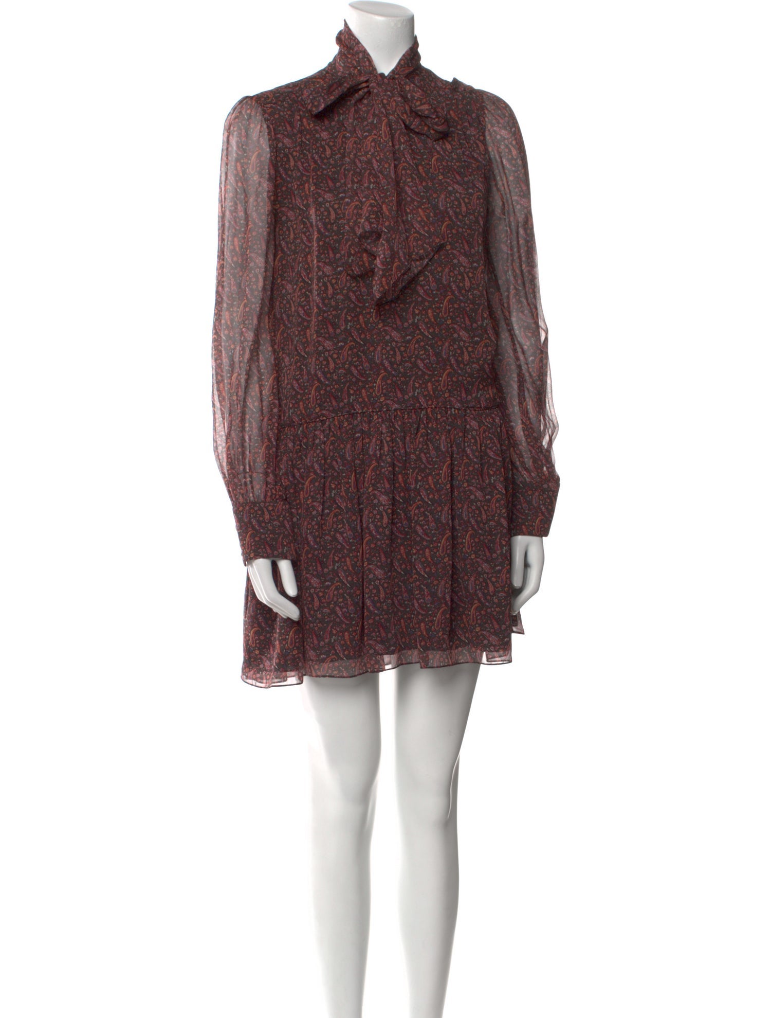 Saint Laurent Silk Mini Dress