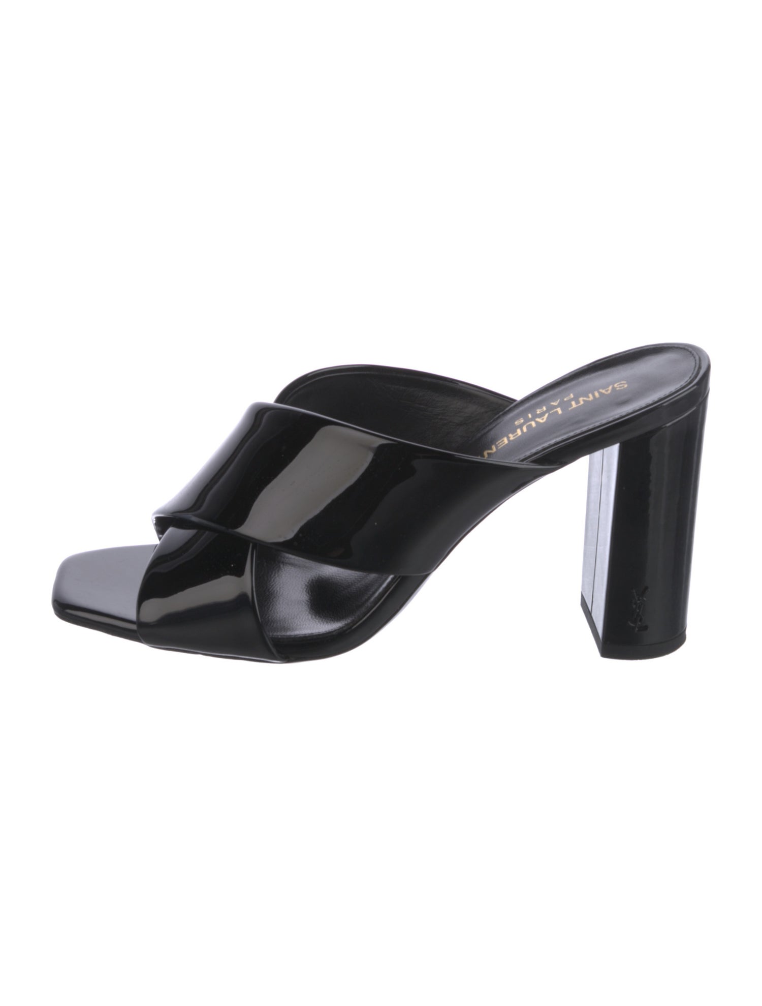 Saint Laurent Patent Leather Slides