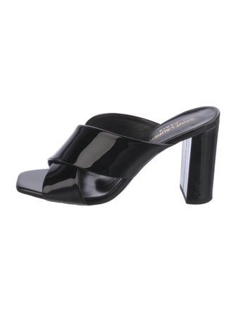 Saint Laurent Patent Leather Slides