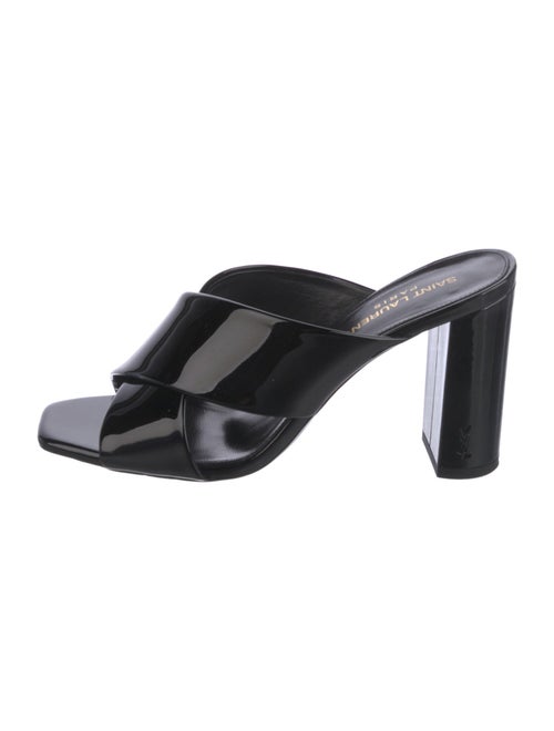 Saint Laurent Patent Leather Slides