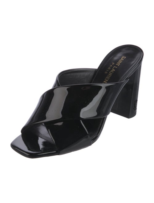 Saint Laurent Patent Leather Slides