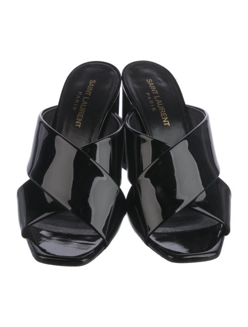 Saint Laurent Patent Leather Slides