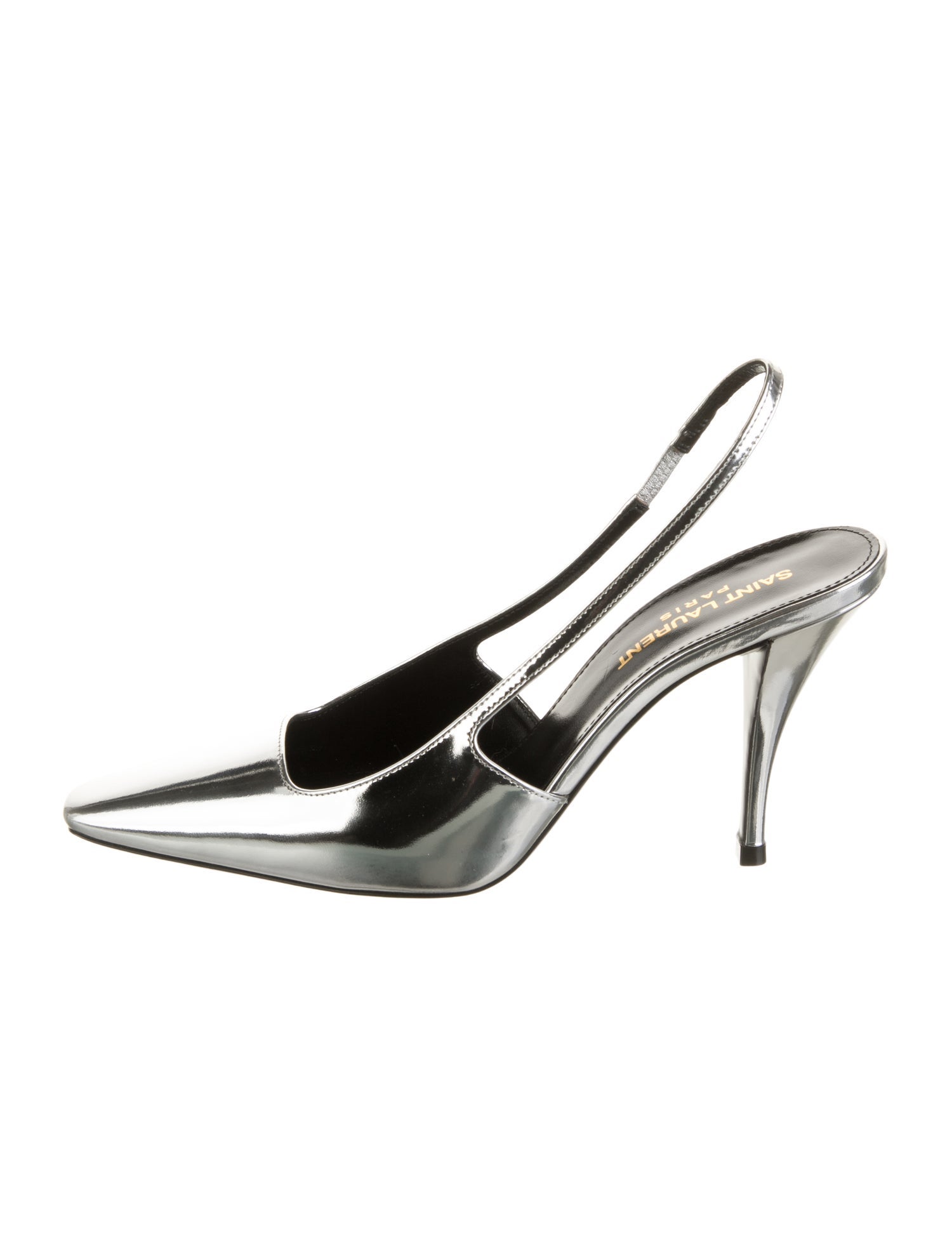 Saint Laurent Patent Leather Slingback Pumps w/ Tags