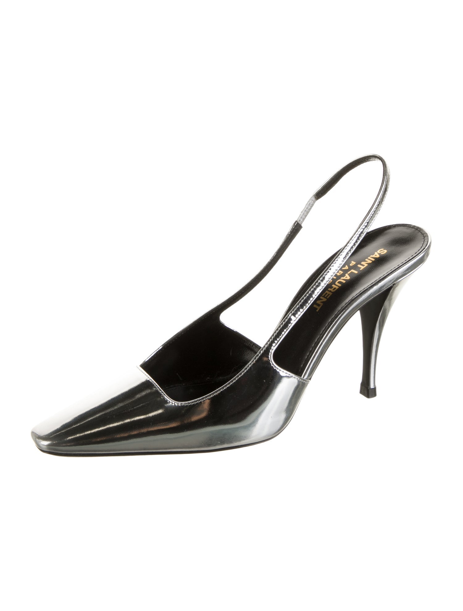 Saint Laurent Patent Leather Slingback Pumps w/ Tags