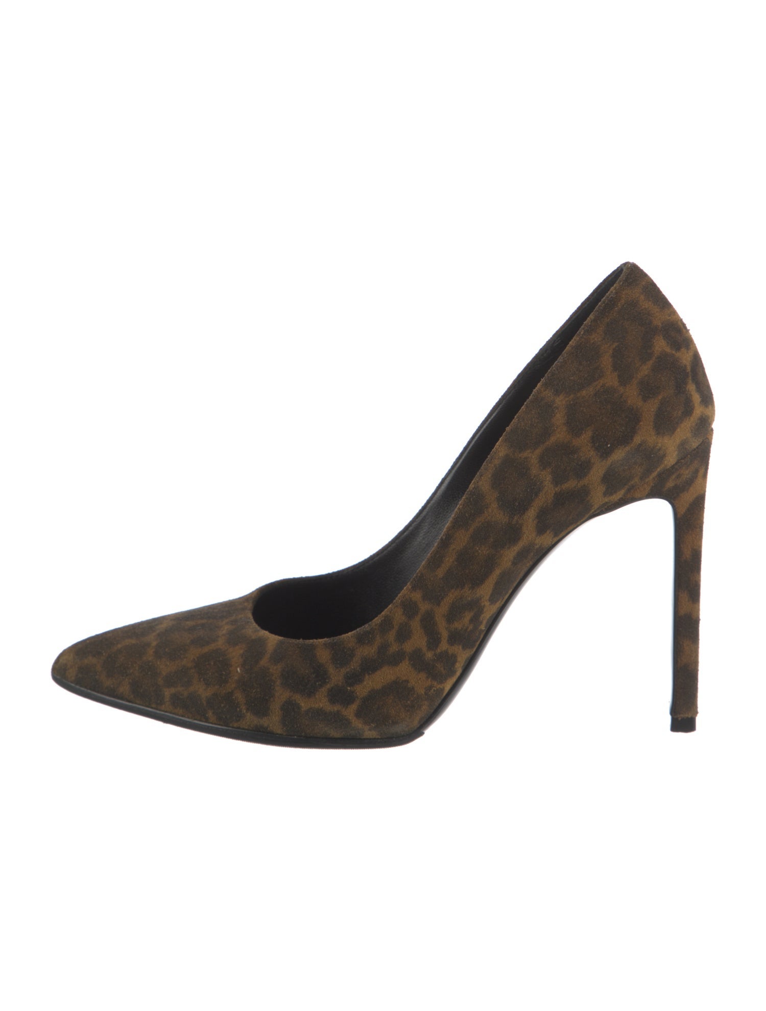 Saint Laurent Suede Printed Pumps