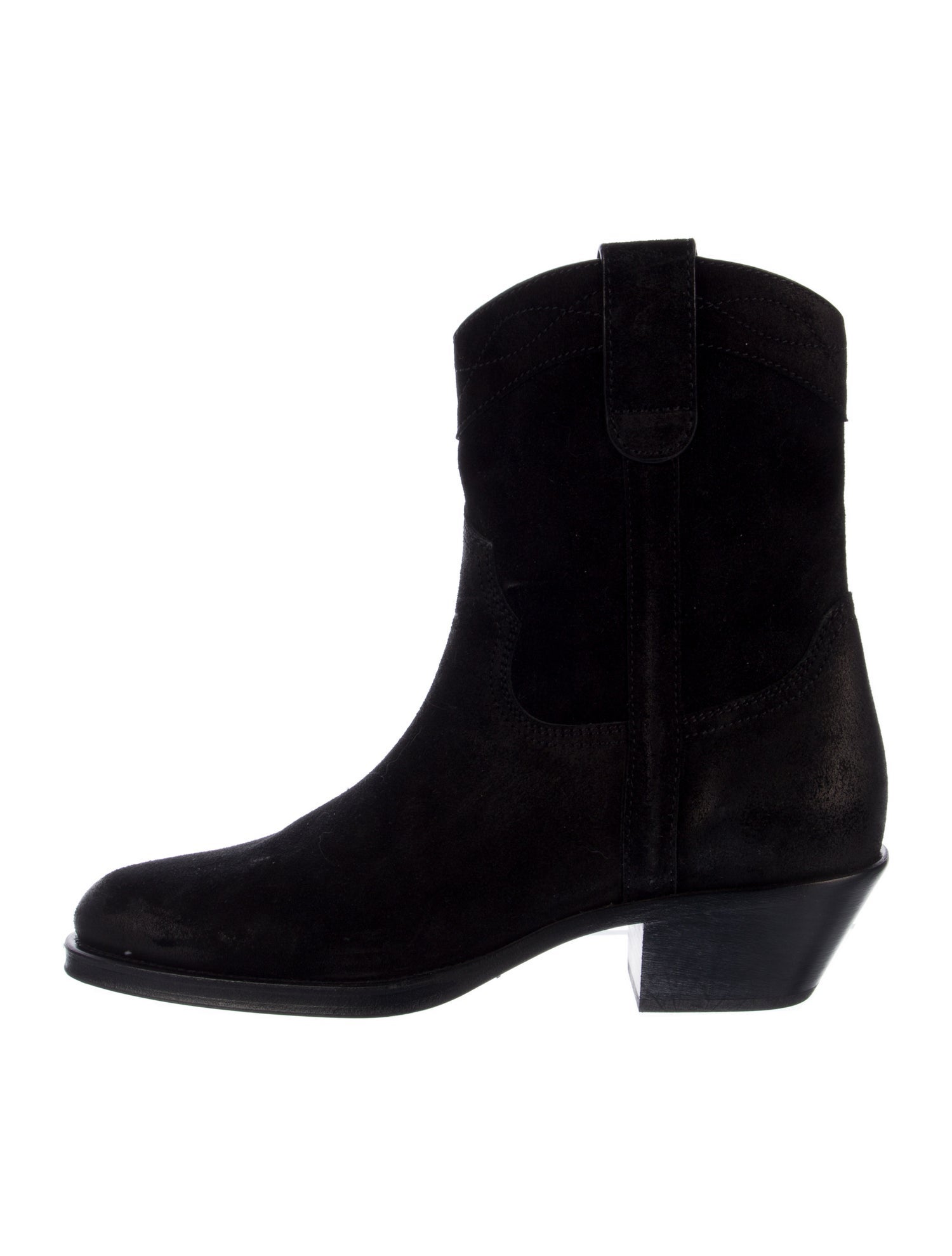Saint Laurent Suede Western Boots