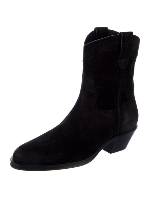 Saint Laurent Suede Western Boots