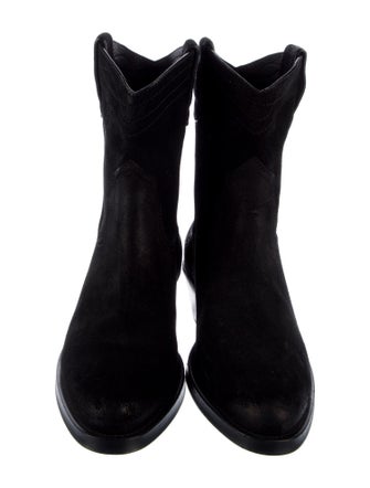 Saint Laurent Suede Western Boots